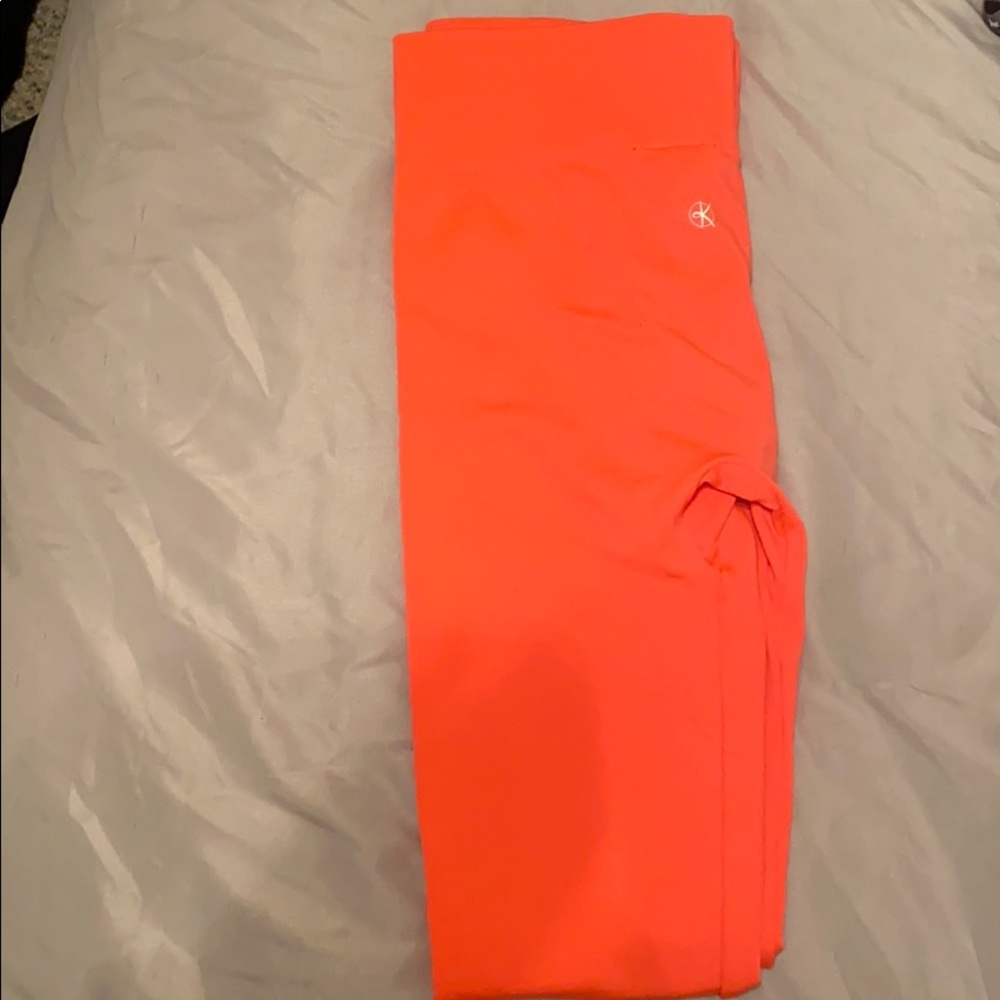 Hot pink workout leggings